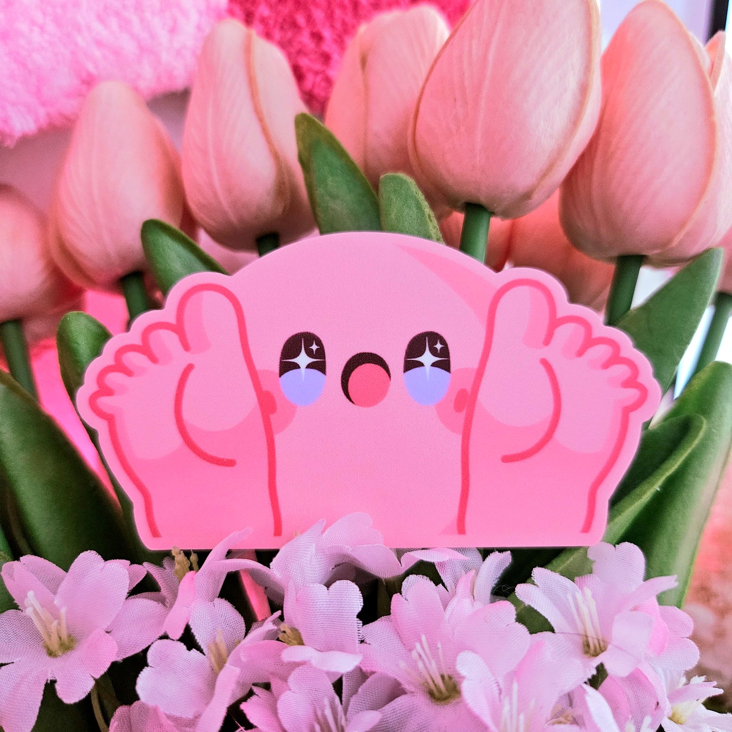 Mini Kirb Feet Sticker