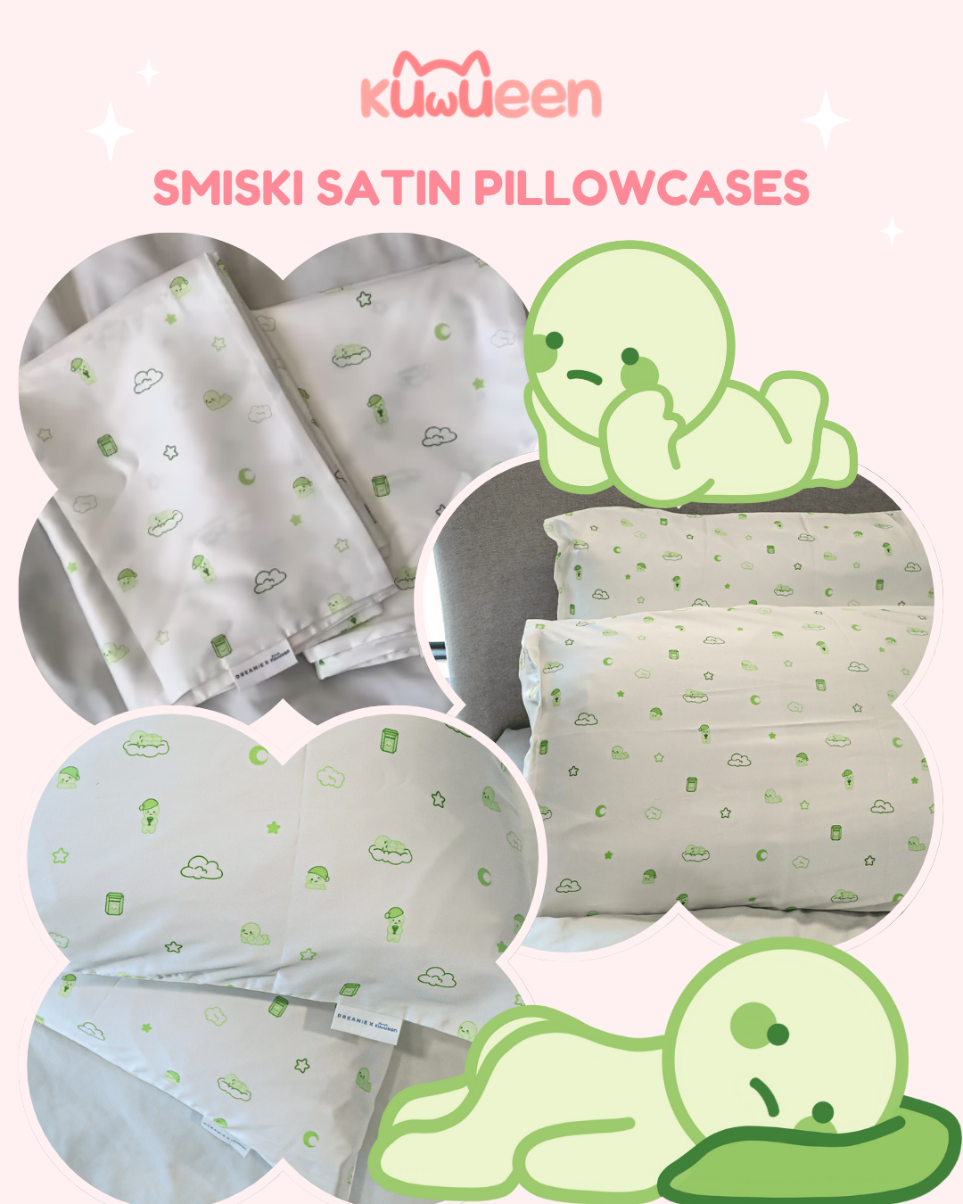 Smiski Satin Pillowcase