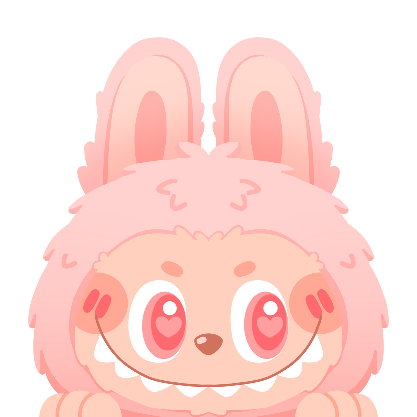 Pink Monster Peeker