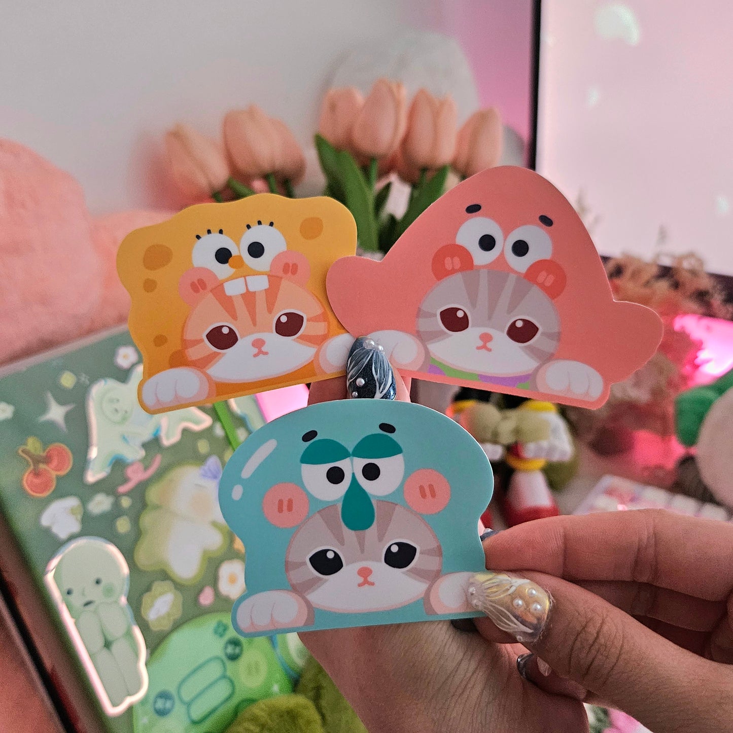 Spongebob Mofusand Stickers