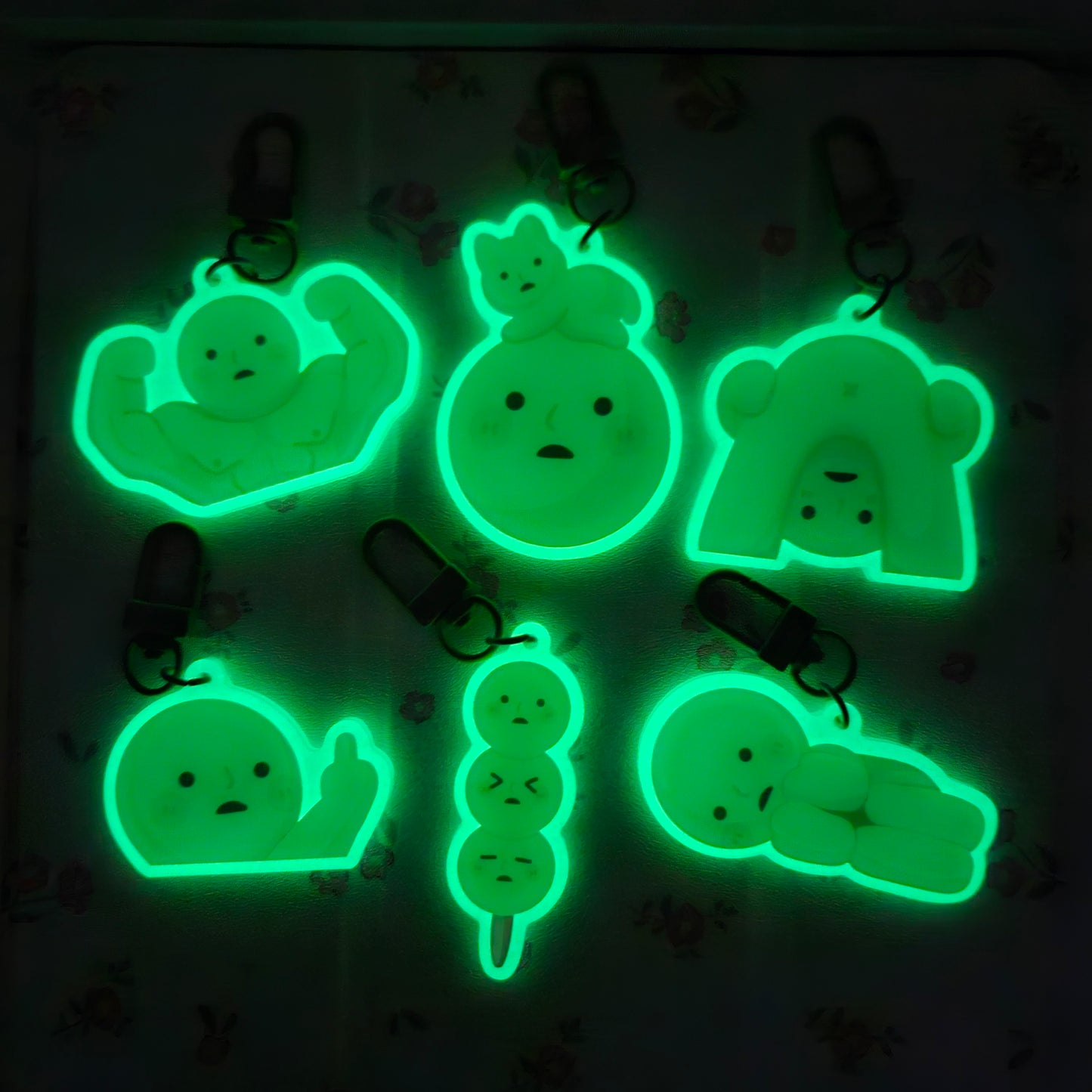 Smiski Glow in the Dark Keychains