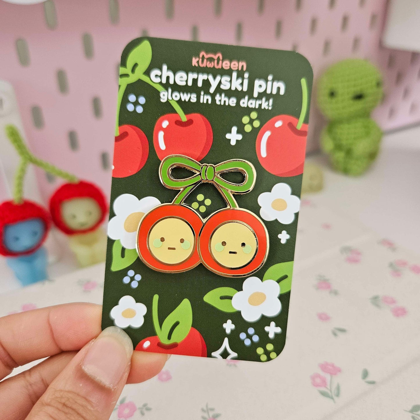 Cherryski Pin (GLOW IN THE DARK)