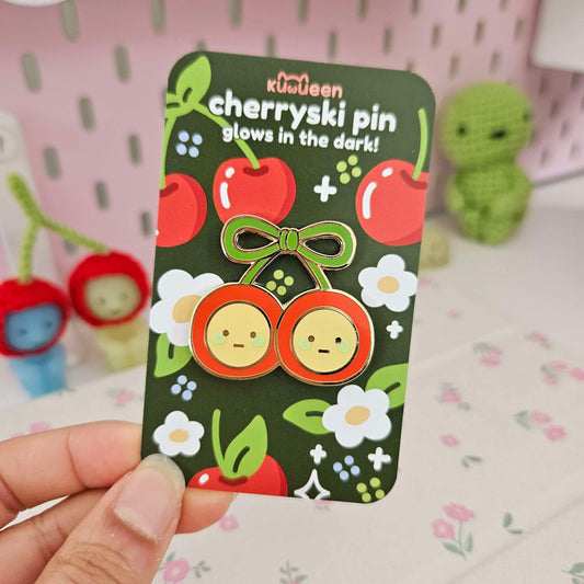 Cherryski Pin (GLOW IN THE DARK)