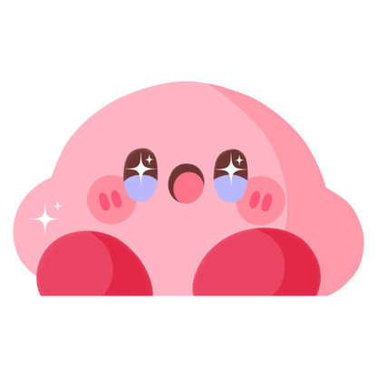 Pink Blob Peeker