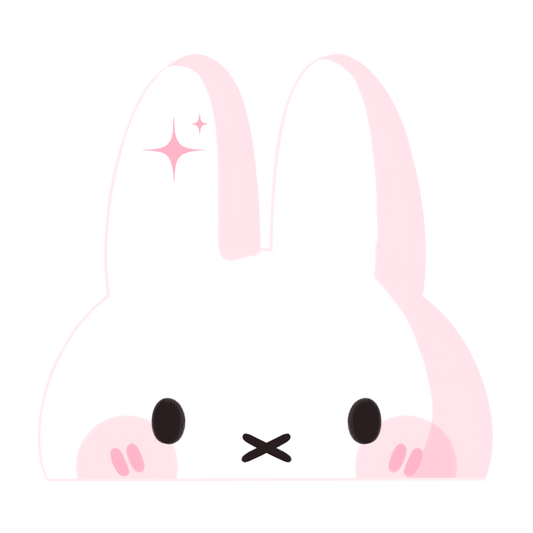 White Bunny Peeker